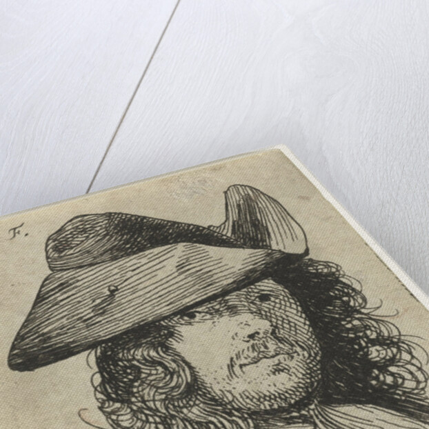 Bust of young man with hat and moustache by Nicolaes van Haeften