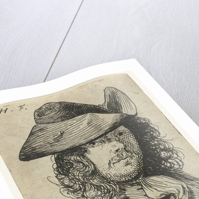 Bust of young man with hat and moustache by Nicolaes van Haeften