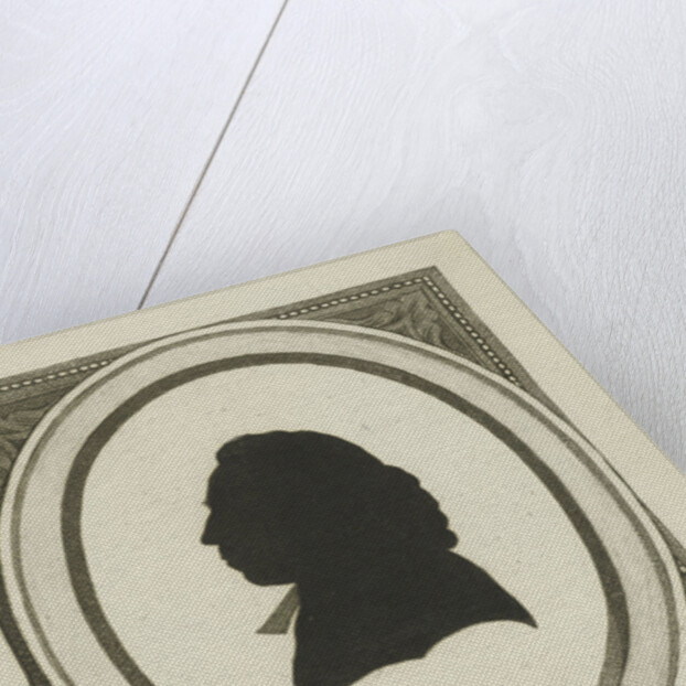 Silhouette portrait of Johannes the Fremery by George Kockers