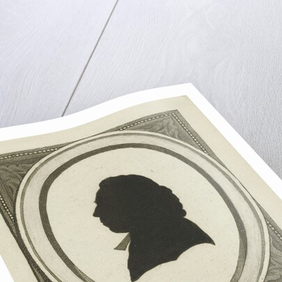 Silhouette portrait of Johannes the Fremery by George Kockers