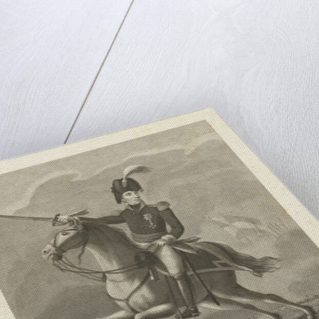 Portrait of King William II on horseback by Antonie and Pieter van der Beek