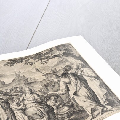 Christ blessing the children by Claes Jansz. Visscher Willem Isaacsz. van Swanenburg II