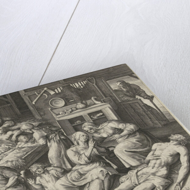 A house full of mourning by Petrus Plancius