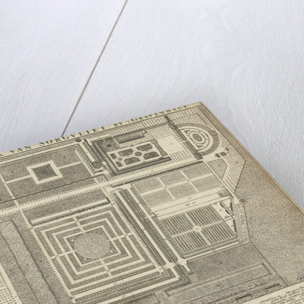 Map of the park Zorgvliet by Staten-Generaal