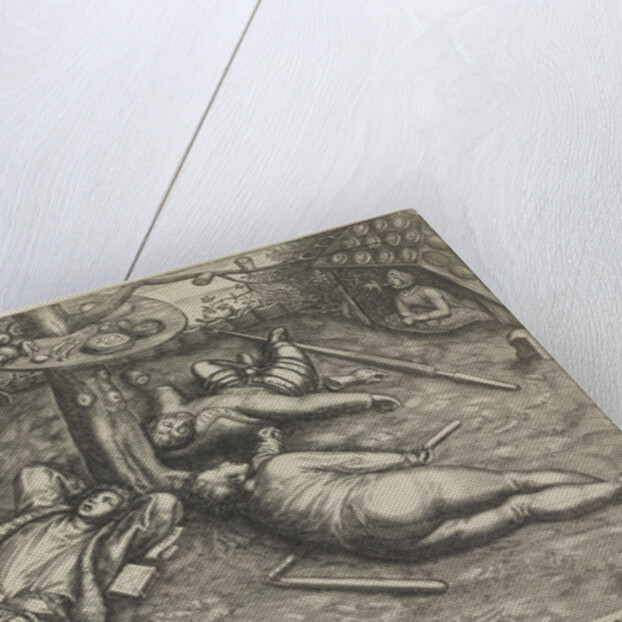 Luilekkerland, cockaigne by Pieter van der Heyden