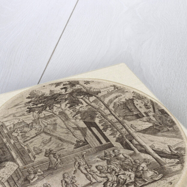 Prodigal son squanders his money by Anonymous