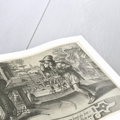 Soldier and the farmer by Harmen Jansz Muller