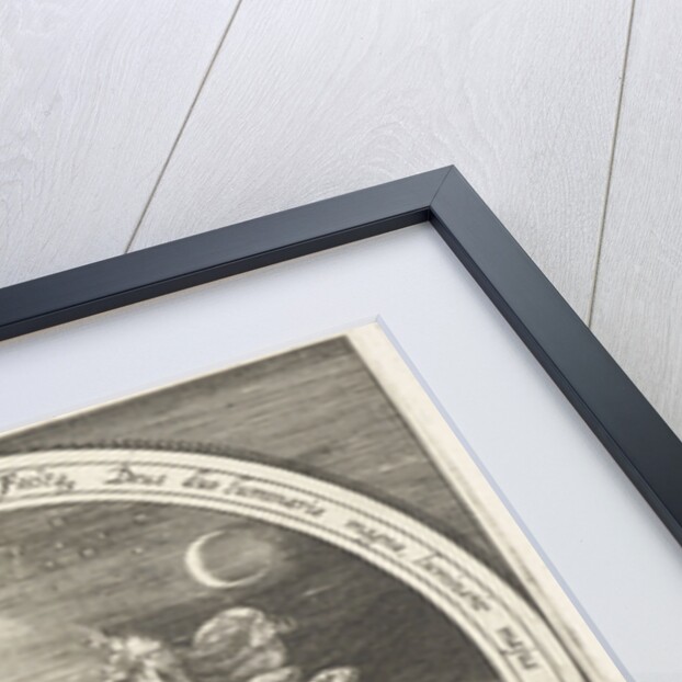 Fourth day of creation, God creates the sun, moon and stars by Assuerus van Londerseel