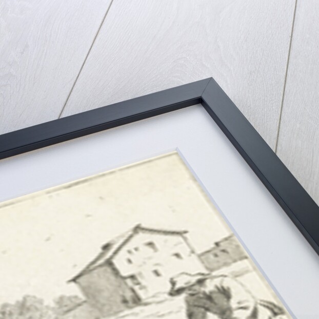 Shepherd with his flock by Jan Matthias Cok