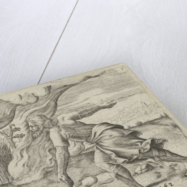 Samson puts the wheat fields of the Philistines in fire by Cornelis Massijs