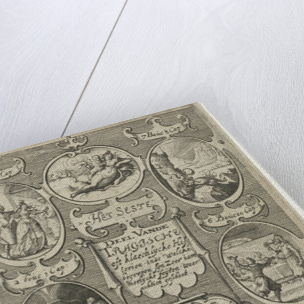 Title page for: Het seste deel vande Tragische oft klaechlijcke historien by Cornelis Lodewijcksz. van der Plasse