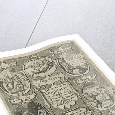 Title page for: Het seste deel vande Tragische oft klaechlijcke historien by Cornelis Lodewijcksz. van der Plasse