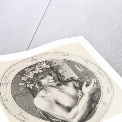Bacchus with glass by Jacob Matham