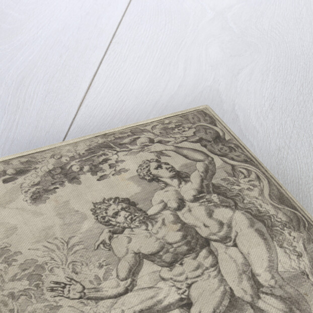 Adam and Eve picking the forbidden fruit by Dirck Volckertsz Coornhert