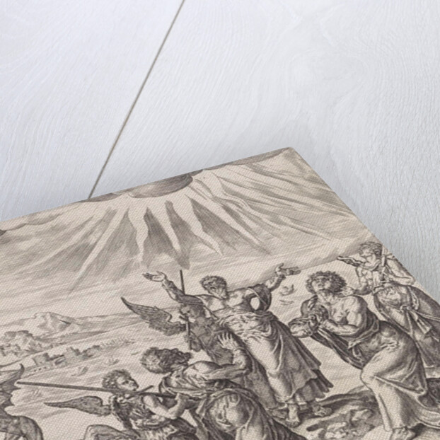 Save us from the grip of evil by Philips Galle Johannes Wierix