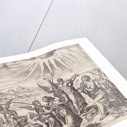 Save us from the grip of evil by Philips Galle Johannes Wierix