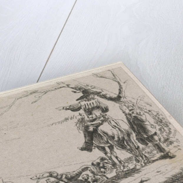 Three hunters with dogs by Adriaen van de Velde William Young Ottley