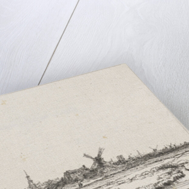 View of Amsterdam from the northwest by Rembrandt Harmensz. van Rijn