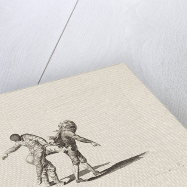 Harlequin hits a jester by Pieter Schenk II