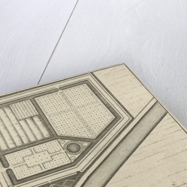 Map of estate Gunterstein, Breukelen by Jaques Le Moine de l’Espine