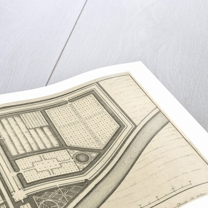 Map of estate Gunterstein, Breukelen by Jaques Le Moine de l’Espine