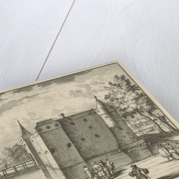 Castle Gunterstein as it was before, Breukelen by Jaques Le Moine de l'Espine Joseph Mulder