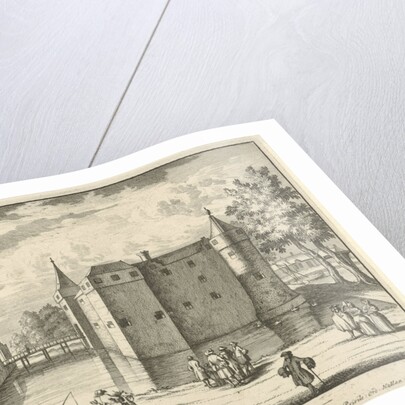 Castle Gunterstein as it was before, Breukelen by Jaques Le Moine de l'Espine Joseph Mulder