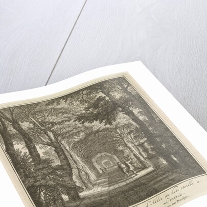 Covered path given to the input / View of the park / Duck pond / Large pond by Isaac de Moucheron