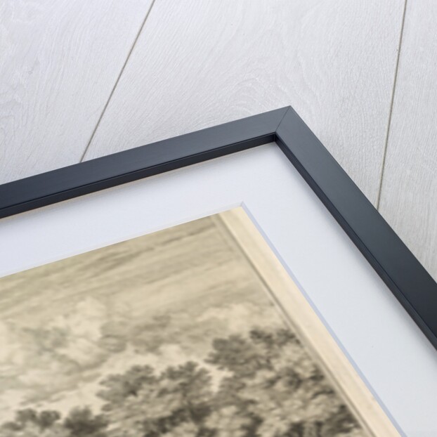 Castle Heemstede, Square and stables, Sight from Starrenbos by Isaac de Moucheron