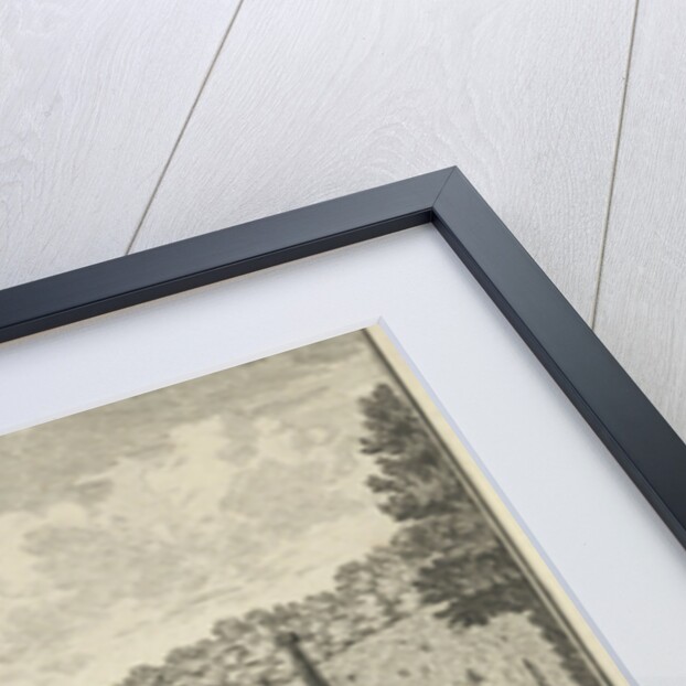 View from the Turkish Tent on the orangery and the aviary in the garden of House ter Meer in Maarssen by Hendrik de Leth