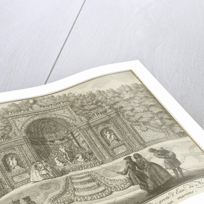 Water Neptune's Grotto in the garden of House ter Meer in Maarssen by Hendrik de Leth