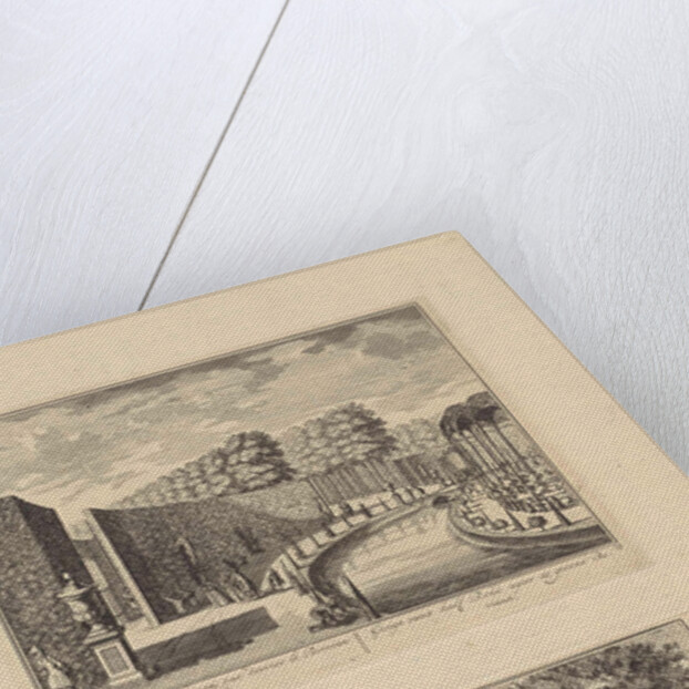 View of the semicircular closure of the garden behind Slot Zeist / View of the central avenue behind the garden at Slot Zeist by Daniël Stopendaal