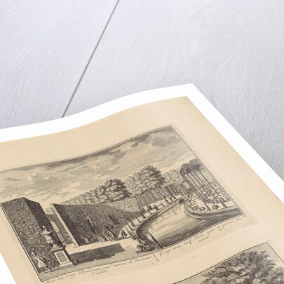 View of the semicircular closure of the garden behind Slot Zeist / View of the central avenue behind the garden at Slot Zeist by Daniël Stopendaal