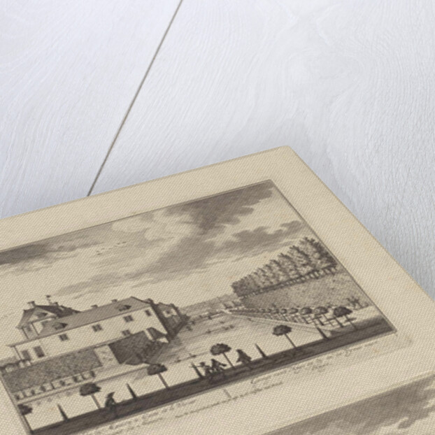 Side of Zeist Castle and surrounding pond, Rear of Slot Zeist, Daniël Stopendaal, Nicolaes Visscher (I) by Anonymous