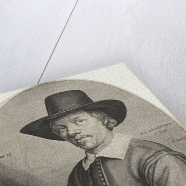 portrait of the schoolmaster and writer Theodore clean Bleuet by Salomon Savery