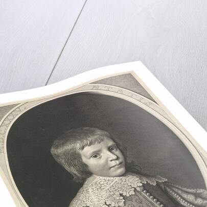 Portrait of Willem II in an oval by Willem Jacobsz. Delff