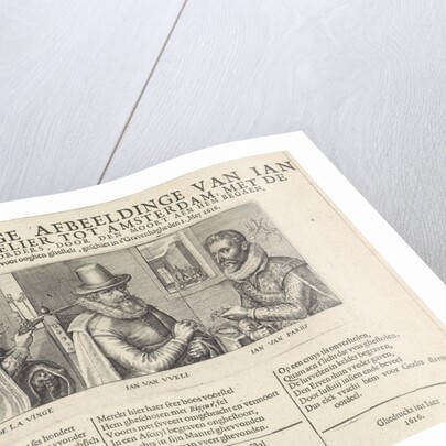 Portraits of Jan van Wely and his two assassins by Crispijn van de Passe I