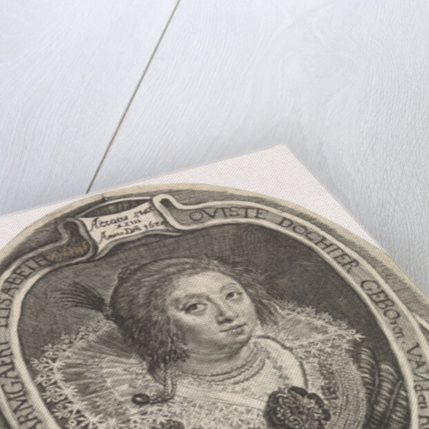 Portrait of Armgaert Elizabeth van Dordt van Roosendaal, Magdalena van de Passe by Paulus Moreelse