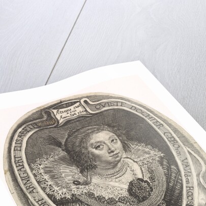 Portrait of Armgaert Elizabeth van Dordt van Roosendaal, Magdalena van de Passe by Paulus Moreelse