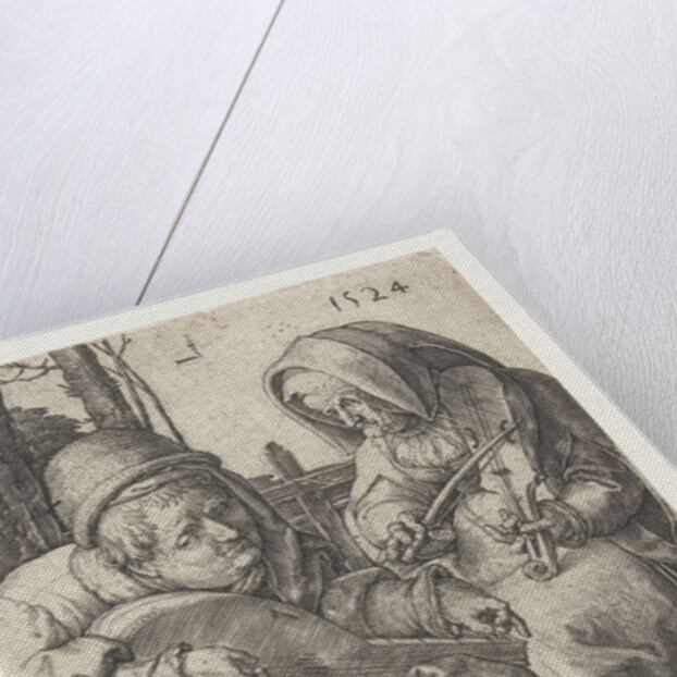 Couple making music by Lucas van Leyden