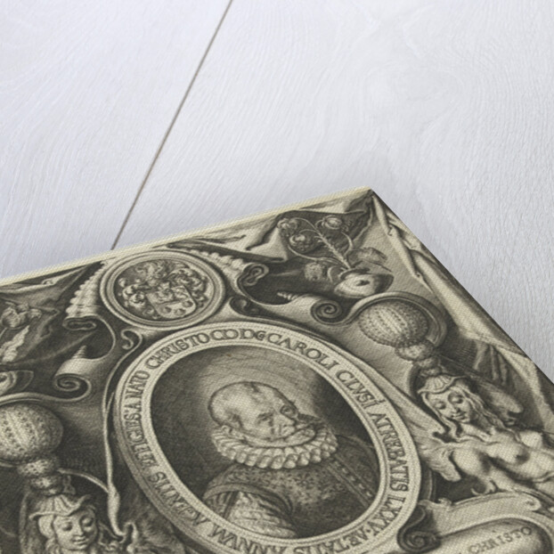 Portrait of Carolus Clusius at the age of 75 by Jacob de Gheyn II