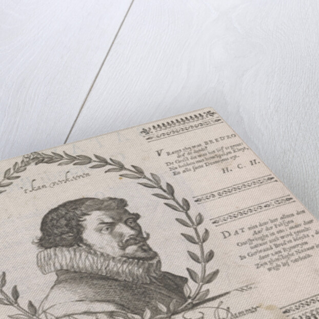 Portrait of Gerbrand Adriaensz. Bredero by Samuel Coster