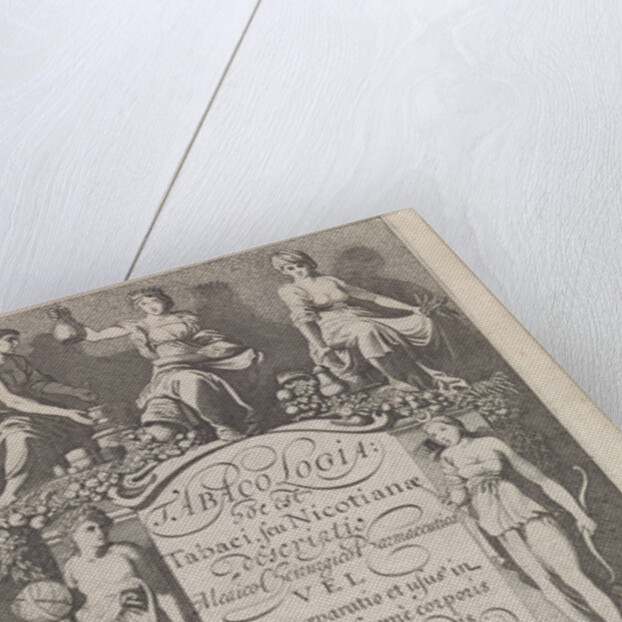 Allegory with Apollo and Diana and three personifications of pharmacy by Isaac Elzevier