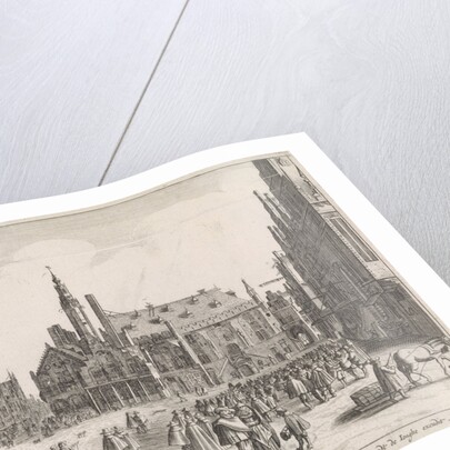 View of the Market Square with the Town Hall in Haarlem by Pieter Jansz. Saenredam