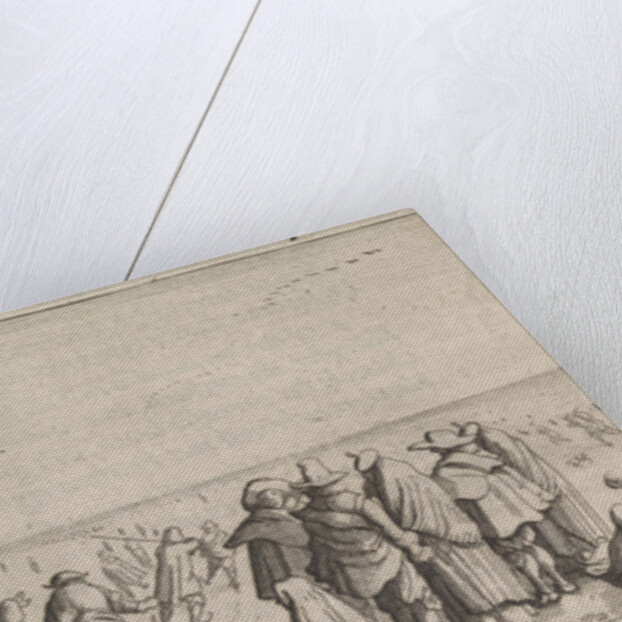 Skaters on the ice by Cornelis Willemsz Blaeu-Laken