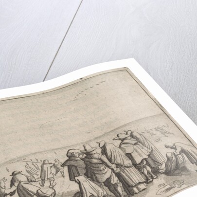 Skaters on the ice by Cornelis Willemsz Blaeu-Laken