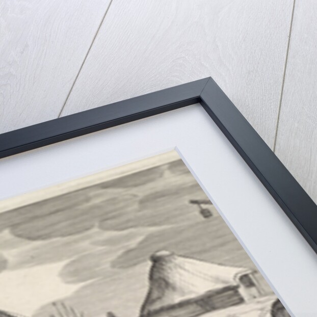 Boats on a river bank by Jan van de Velde II