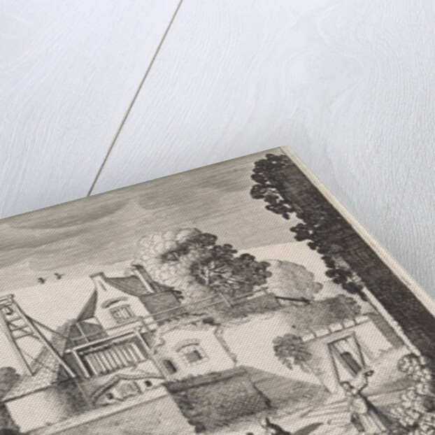 Bleekveld before a fortress by Jan van de Velde II