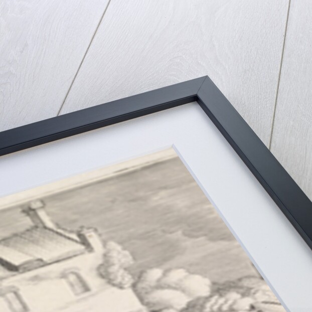 Three figures conversing at an inn by Jan van de Velde II