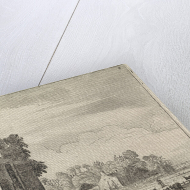 Figures near the Huis ter Kleef in Haarlem by Jan van de Velde II